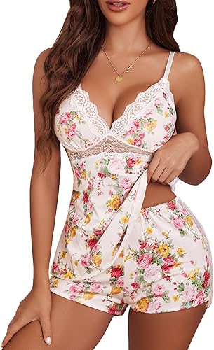 Comfort Knit Cami Romper with Eyelash Lace Trim