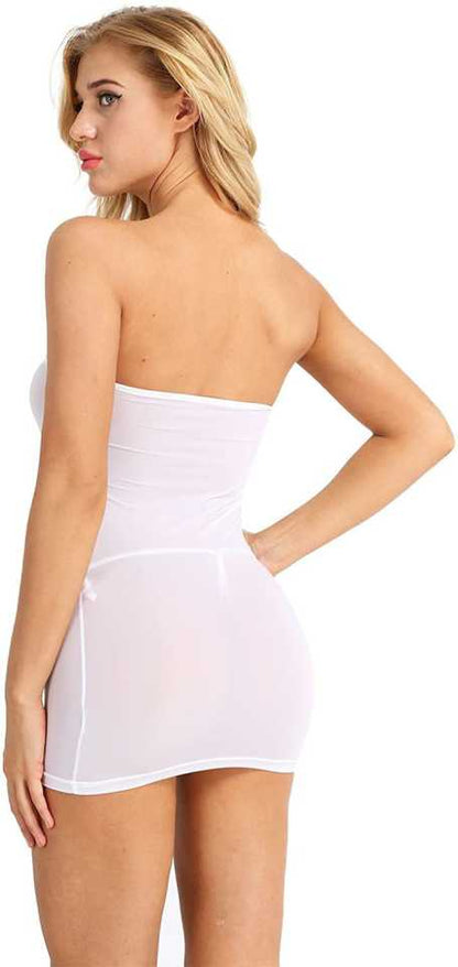 Seamless Strapless Shaping Mini Slip Dress