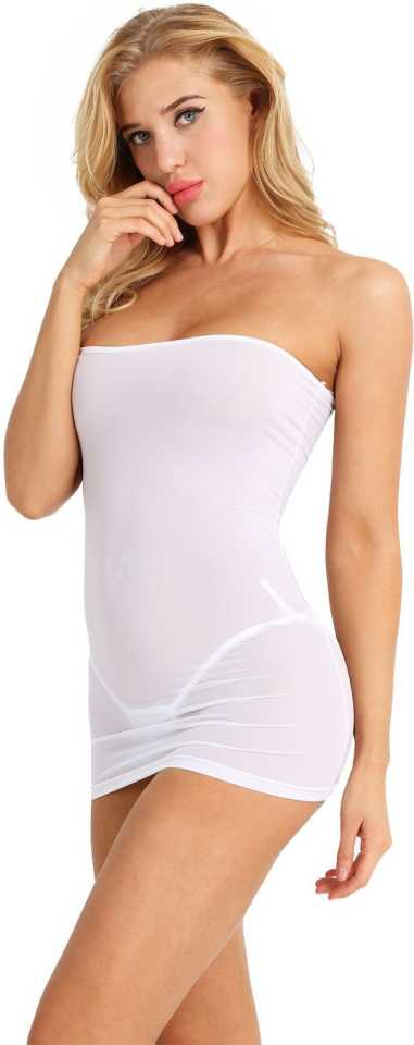 Seamless Strapless Shaping Mini Slip Dress