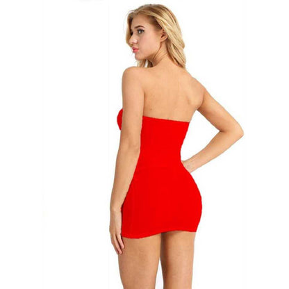 Seamless Strapless Shaping Mini Slip Dress