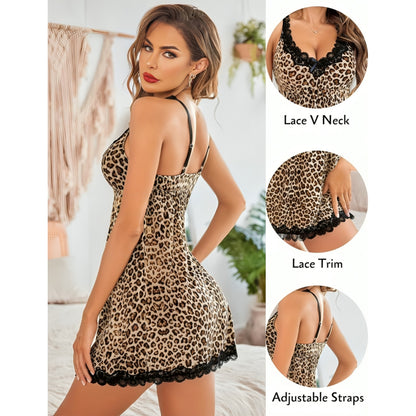 Comfort Knit Babydoll with Scalloped Lace Trim