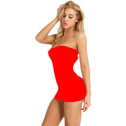 Seamless Strapless Shaping Mini Slip Dress