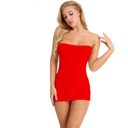 Seamless Strapless Shaping Mini Slip Dress